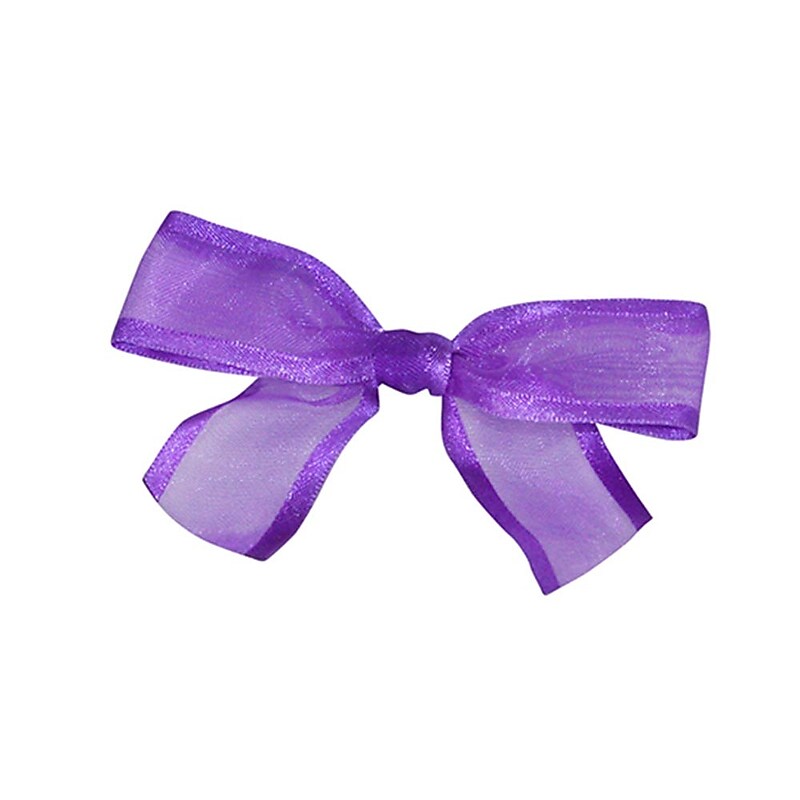 JAM Paper Sheer Satin Bows, Purple Haze Sheer, 100/Pack (52640349160) image 1