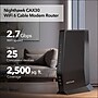 Netgear Nighthawk AX2700 Dual-Band WiFi 6 Cable Modem Router, Black (CAX30-200NAS)~#|#~292B054C-827F-4541-A8524E38B9986516_sc7