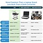 Uncaged Ergonomics CD4 16.25" x 12.25" Adjustable Standing Desk Converter for Laptops, Black (CD4-B)~#|#~292CEFCD-E55F-4C69-BF18939D51F5FF34_sc7