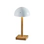 Adesso Nash 12" LED Table Lamp, Natural Wood/White (4065-02)~#|#~2931E689-502F-44DA-908C6FE7CC8AF674_sc7