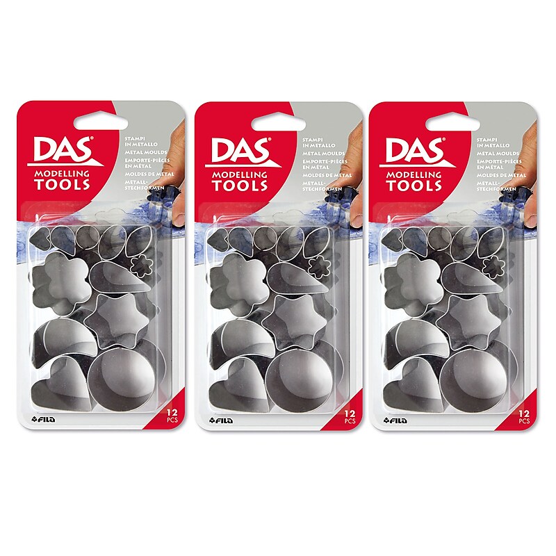 DAS Metal Modeling Clay Tools, 12/Set, 3 Sets/Bundle (DASF344000-3) image 1