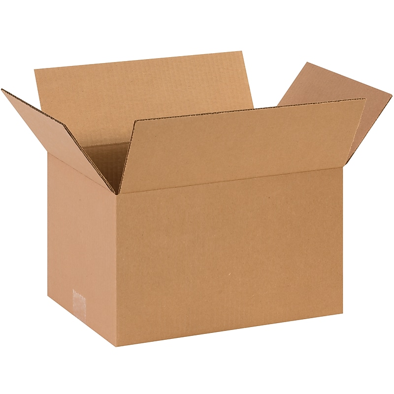 14" x 10" x 8" Shipping Boxes, 32 ECT, 25/Pack (14108) image 1