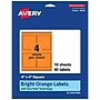Avery Laser/Inkjet Multipurpose Square Labels, 4" x 4", Bright Orange, 40/Pack (94100)~#|#~29394D9B-47CC-4A83-8FF88D018768CFB5_sc7