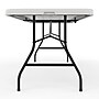 Staples 8' x 30" Heavy Duty Plastic Folding Table, White Granite (79233/54273)~#|#~2939B60F-CF52-4E76-92F60516E2C4E6E0_sc7