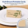 Avery Integrated Cards, 2-1/6" x 4", Matte Kraft Brown, 100/Pack (95330)~#|#~293C2214-D329-48B3-951D215A265DABF5_sc7