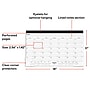 2027 Staples 18" x 11" Monthly Desk Pad Calendar, Black (ST17392-27)~#|#~293C5CC6-0905-461C-BB4BF4343BCE8FAD_sc7