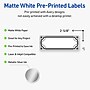 Avery Rectangle Multipurpose Labels, 1" x 2-5/8", White, 160/Pack (19479370596)~#|#~29469627-00F4-4A06-91D688BAB81212E2_sc7