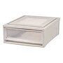 Iris Shallow Stackable Storage Drawer, Plastic, Gray, 4/Carton (170441CT)~#|#~2949761A-F8B8-4274-A540E18901DAE154_sc7