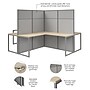 Bush Business Furniture Easy Office 4 Person L Shaped Cubicle Desk, Natural Elm (EODH760NE-03K)~#|#~295198B6-9F14-48C4-8347393981639EA2_sc7