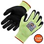 Ergodyne ProFlex 7041 Hi-Vis Nitrile-Coated Cut-Resistant Gloves, ANSI A4, Wet Grip, Lime, XXL, 144 Pairs (17826)~#|#~2952A185-42EF-46D2-816EF8A71A5CBB55_sc7