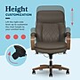 La-Z-Boy Colston Ergonomic Vegan Leather Swivel Executive Chair, Mocha Brown (60120-MBRN)~#|#~29537D4E-9FCB-404A-8D13069FB61FA298_sc7