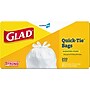 Glad Quick Tie Tall 13 Gallon Flap Tie Kitchen Trash Bag, White, 200 Total Bags (15931)~#|#~2953C260-F04E-45D0-9D259D53B50FE2B1_sc7