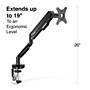 Staples TECH Adjustable Arm, Up to 30" Monitor, Black (51728-CC)~#|#~29553186-9690-4BC4-A5010EDDA00A7DBE_sc7