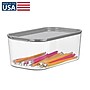 iDESIGN Small Stackable Plastic Storage Bin, Clear (50381)~#|#~2959A0F6-212E-4F29-AF5EEC69F9FEFA4C_sc7
