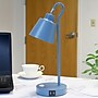 Simple Designs Sleek Essentials LED Desk Lamp, 16", with USB Ports, Blue (LD1073-BLU)~#|#~295E6289-D96E-4922-9B2E06BCCF183B17_sc7