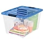 IRIS Stack & Pull 54 Qt. Latch Lid Storage Box, Clear (100242)~#|#~295EFAA1-ADC2-4E64-A6861D33276B1F16_sc7