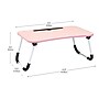 Mind Reader 13.75" x 23.5" MDF/Metal Lap Desk/Laptop Stand With Folding Legs, Pink (LBSTUDY-PNK)~#|#~296195FD-CB31-41EB-BA9EA09B5C5554B4_sc7