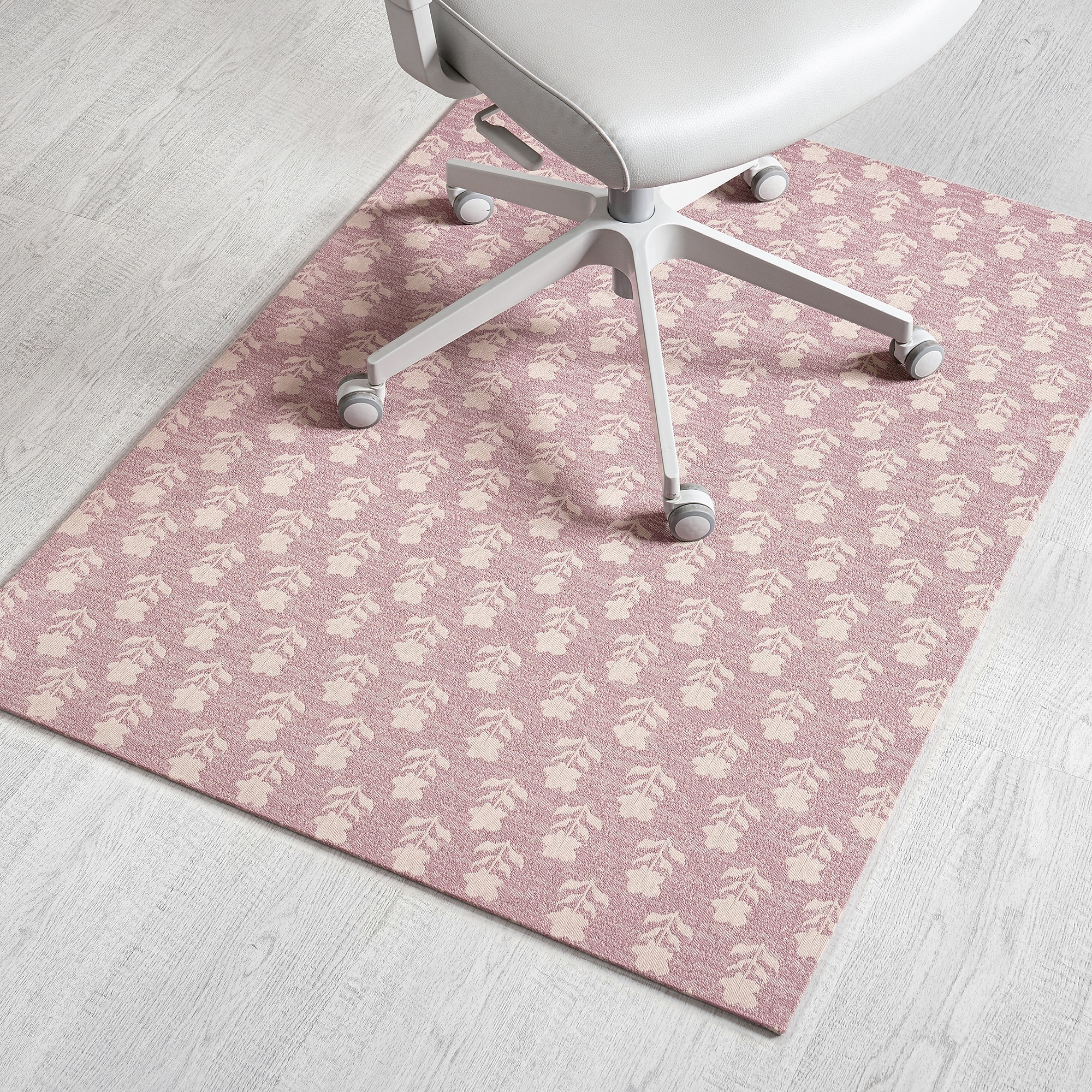 Anji Mountain Rug’d Carpet & Hard Floor Chair Mat, 36″ x 48″, Pink Tulip (AMB9048) Sansujyuku sansujyuku.com