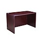 Boss Office Products 48"W Desk with Box/Box/File Pedestal, Mahogany (GROUP104-M)~#|#~2966774B-5255-40F6-93FF2E66A41E688F_sc7