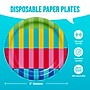 Say Hooray! Bright Vibes 9" Paper Plates, Multicolored, 32 Plates/Carton (DTC382571DPLT)~#|#~29672DDC-EE0C-497E-81F553B6D03BF55C_sc7