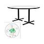 Correll 60" Round Dry-Erase Markerboard Cafe Table, Frosty White/Black (BCT60DER-80)~#|#~296BB4C8-10E0-475F-8E1C8D82C321F49B_sc7