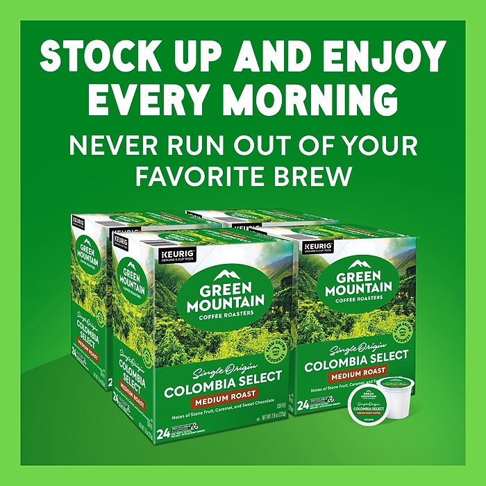 Green Mountain Colombia Select Coffee Keurig® K-Cup® Pods, Medium
