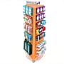 Azar Displays 16" x 60" Pegboard Tower Floor Display on Revolving Base, Orange (700450-ORG)~#|#~296F3256-491B-4FD1-93DB17527D51DF66_sc7
