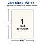 Avery Integrated Cards, 8.5" x 11", Matte Ivory, 25/Pack (95282)~#|#~296FACB6-B333-498F-91A75DE1B26BC9F4_sc7