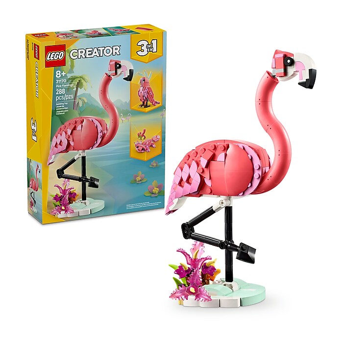 LEGO Creator Wild Animals: Pink Flamingo, 288 Pieces (31170) | Staples