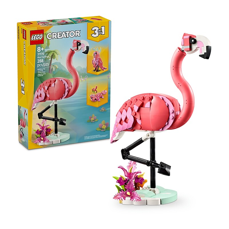 LEGO Creator Wild Animals: Pink Flamingo, 288 Pieces (31170) image 1