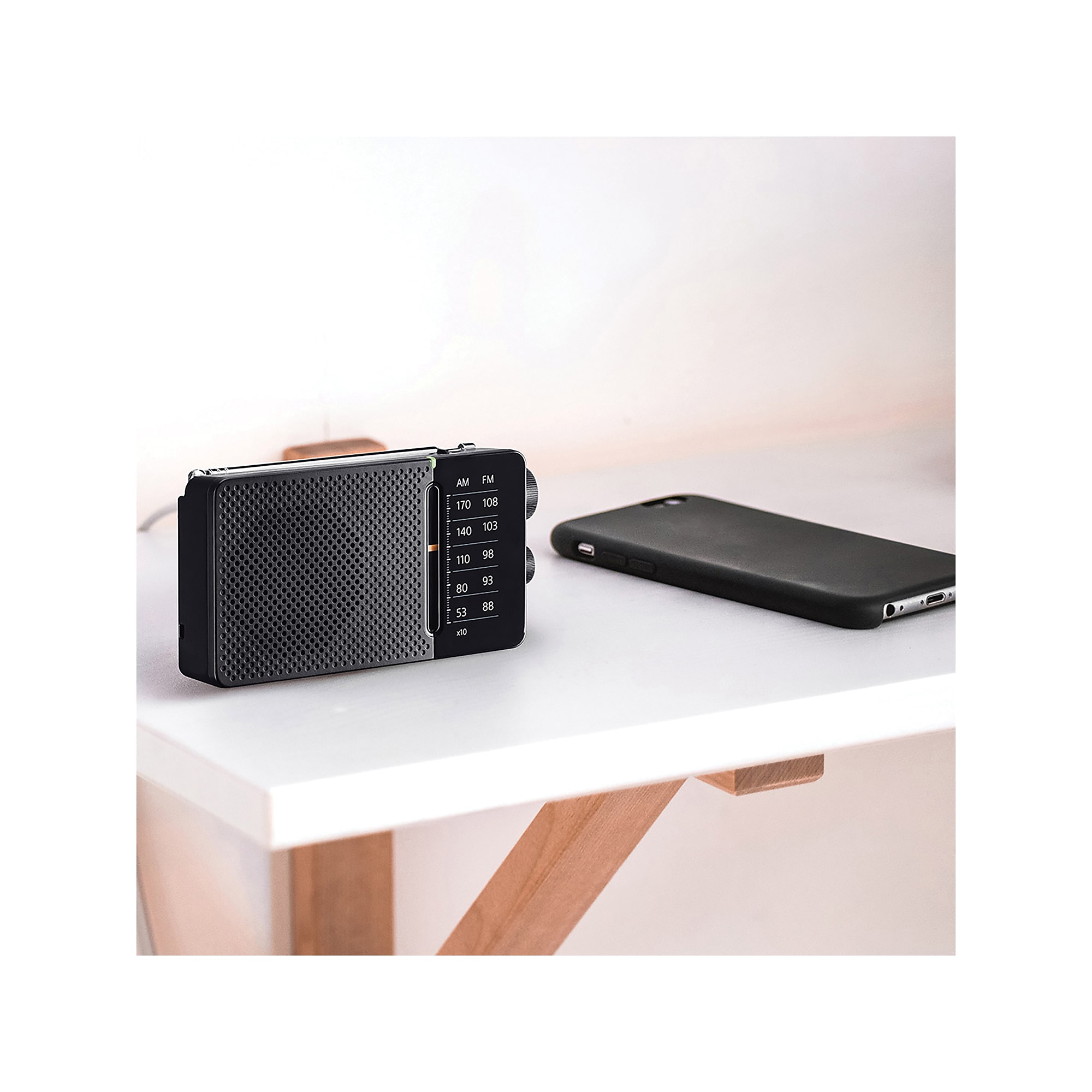 Sangean Wireless Portable AM/FM Pocket Digital-Tuning Radio, Black (SR-36) Sansujyuku sansujyuku.com