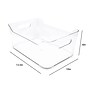 Isaac Jacobs Large Plastic Storage Bins with Handles, 6" x 10" x 13.5", Clear, 2/Pack (PD01-L2)~#|#~2976074D-F1AB-4729-8B48608EE3B762F3_sc7