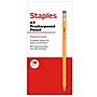 Staples Pre-Sharpened Wooden Pencil, 2.2mm, #2 Medium Lead, 72/Pack (ST62809-CC)~#|#~29780815-87CA-4219-A772348CE22CA1A8_sc7