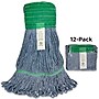 Baseline Blend Twist Mop Head, 16 oz., Blue, 12/Carton (CLM-303MWB-CT)~#|#~297BEE65-565F-49FB-86747DBAF134108D_sc7