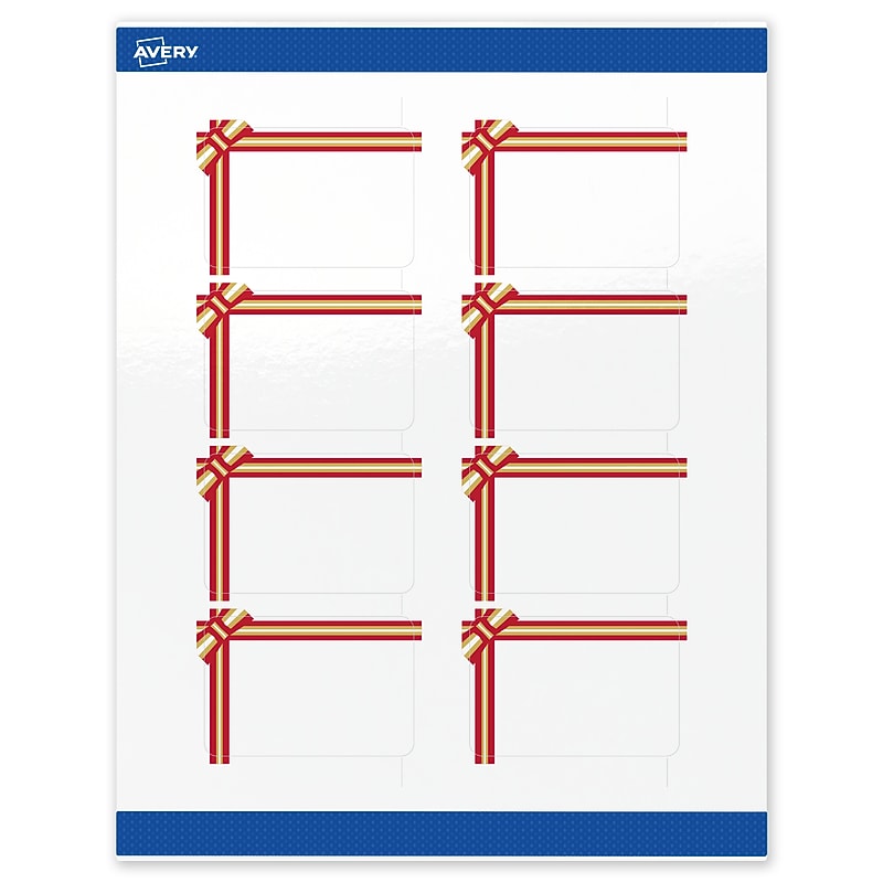 Avery Rectangle Multipurpose Labels, 2" x 3", White, 80/Pack (19479370594) image 1