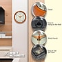 Infinity Instruments Round Retro Wall Clock, Aluminum, 9.5" (10940-ORANGE)~#|#~297F6EAF-3695-4610-A7F910A981A3A798_sc7