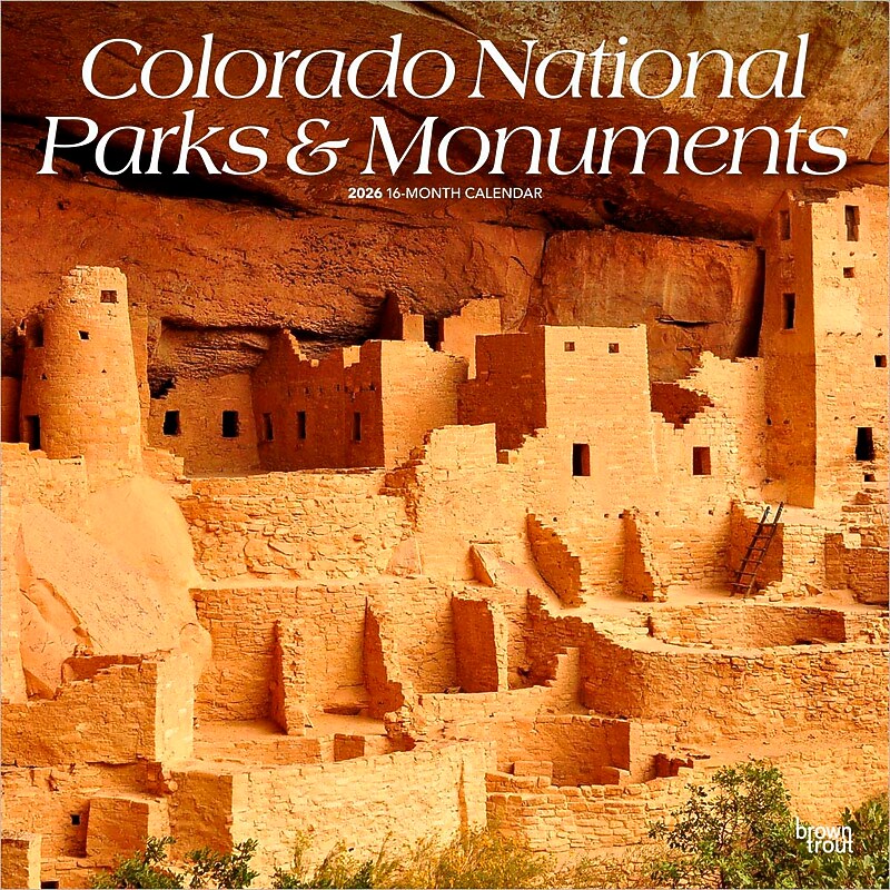 2026 BrownTrout Colorado National Parks & Monuments 12" x 12" Monthly Wall Calendar (9798330702992) image 1