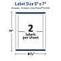Avery TrueBlock Laser/Inkjet Rectangle Multipurpose Labels, 5" x 7", White, 20/Pack (94258)~#|#~2980EFEE-740D-4F1E-8BD89233609616E6_sc7