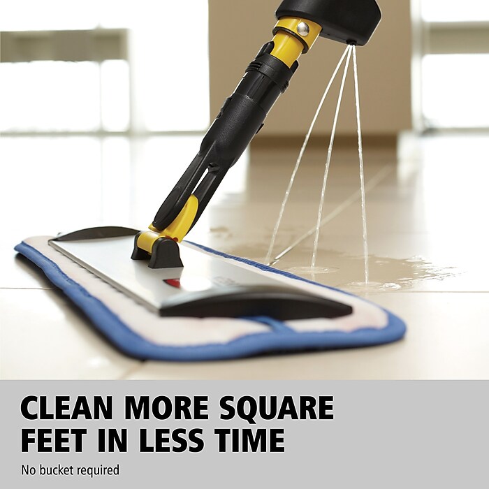 Rubbermaid HYGEN PULSE Microfiber Spray Mop Kit, Yellow (1835528