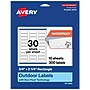 Avery Rectangle Laser Multipurpose Labels, 0.75" x 2.25", White, 300/Pack (19479399232)~#|#~298B3DBF-B5AD-4D21-BB895FDAD7FC2E25_sc7