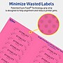 Avery Laser/Inkjet Rectangle Multipurpose Labels, 5/8" x 3", Bright Pink, 320/Pack (94214)~#|#~29932398-0C5C-4007-8F747DAADF60E6C4_sc7