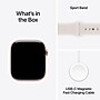 Apple Watch Series 11 GPS + Cellular Smartwatch, 46mm, Rose Gold Aluminum Case, Light Blush Sport Band, Small/Medium (MFCG4LW/A)~#|#~2997DBDC-D00C-42FF-8B05B5DE0FA79F05_sc7