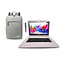 LINSAY F10 Series 10.1" Tablet, Wi-Fi, Octa Core, 256GB eMMC, Android 15, Gray Cloth Keyboard Case, Backpack, & Stylus Pen~#|#~29985D74-D8BD-48F3-8B8821AFBA0ADAE3_sc7