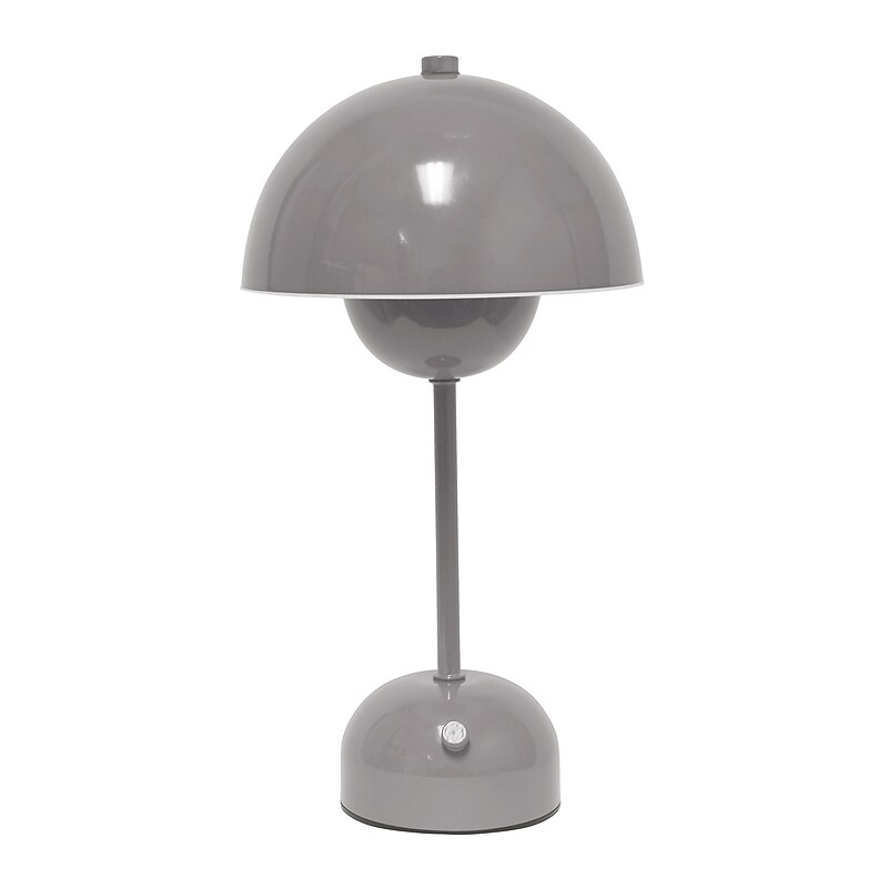 Simple Designs Mushroom Magic LED Table Lamp, Gray (LD1069-GRY) image 1