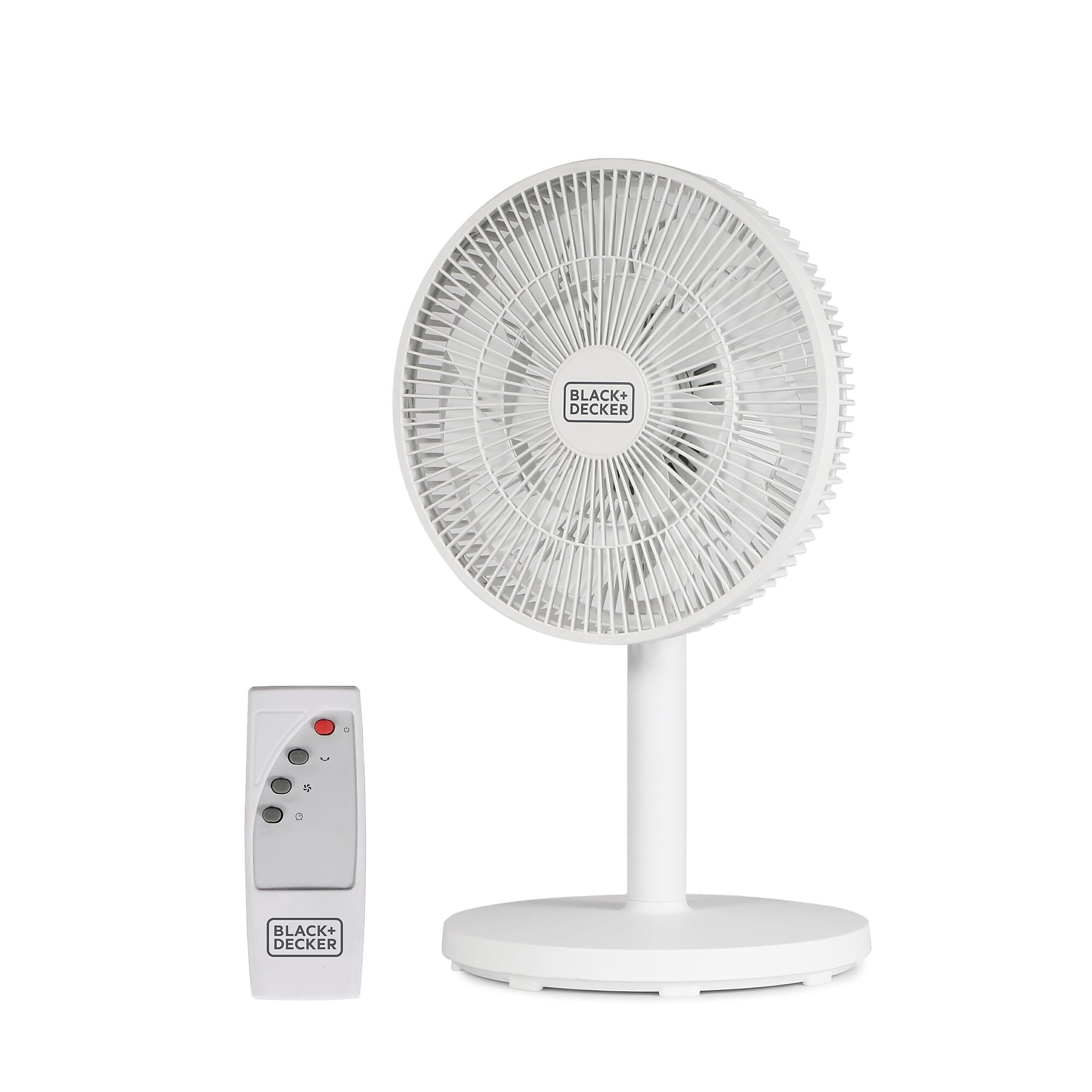 Black & Decker 12″ Oscillating Desk Fan, 3-Speed, White (BFDTD12VW) Sansujyuku sansujyuku.com