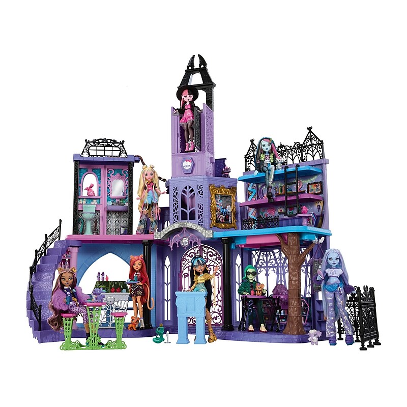 Mattel Monster High Haunted School Dollhouse Playset (HLP88) image 1