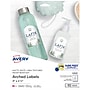 Avery Print-to-the-Edge Laser Arched Labels, 3" x 2 1/4", Textured White, 90 Labels/Pack (22809)~#|#~29AA155C-2AD0-4E2D-9F2C2EC943D7DEA4_sc7