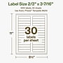 Avery Hemp Rectangle Laser/Inkjet Multipurpose Labels, 2/3" x 3-7/16", Off-White (1200/Box)~#|#~29ACA8DE-83AC-4506-B4840DC945E370FC_sc7