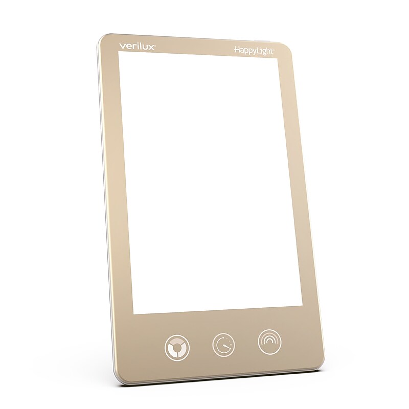 Verilux HappyLight Luxe Light Therapy Lamp, Champagne Gold (VT43CG3) image 1