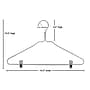 Nahanco 16 1/2" Brushed Aluminum Suit Hanger, 100/Box (8401PC)~#|#~29B27865-3F14-4166-B9409870C76F2044_sc7